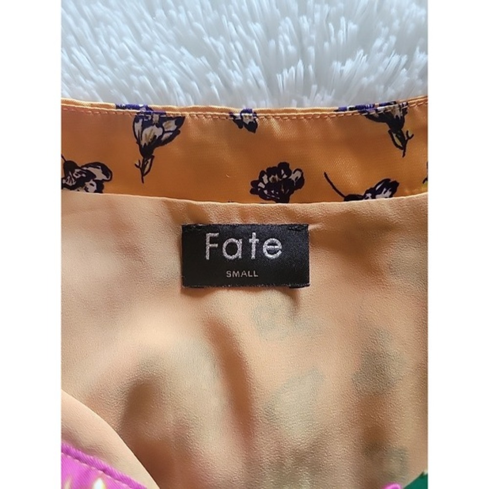 Fate Talk About Love Magenta Purple Patchwork Dress US- S - Picture 4 of 12